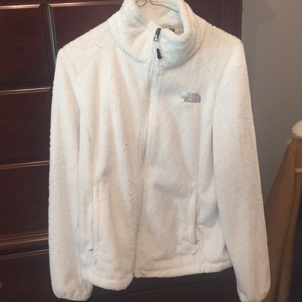 North Face White Jacket Size M